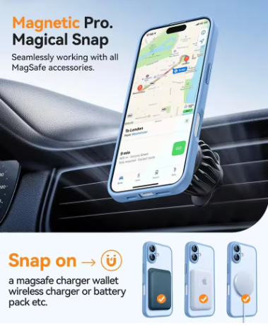 Coque magnétique de couleur mate
