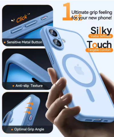 Coque magnétique de couleur mate