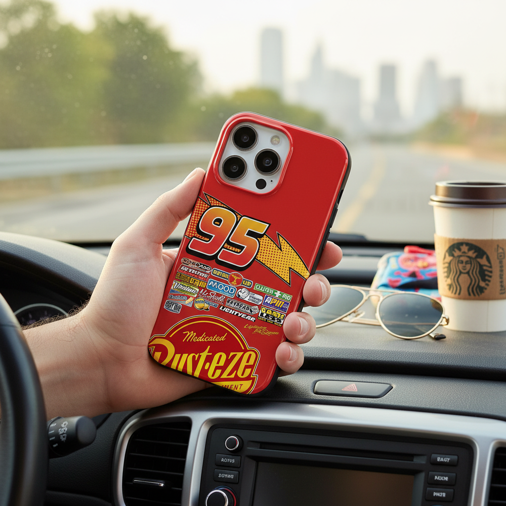Coque de téléphone Cars Flash McQueen 95 pour iPhone