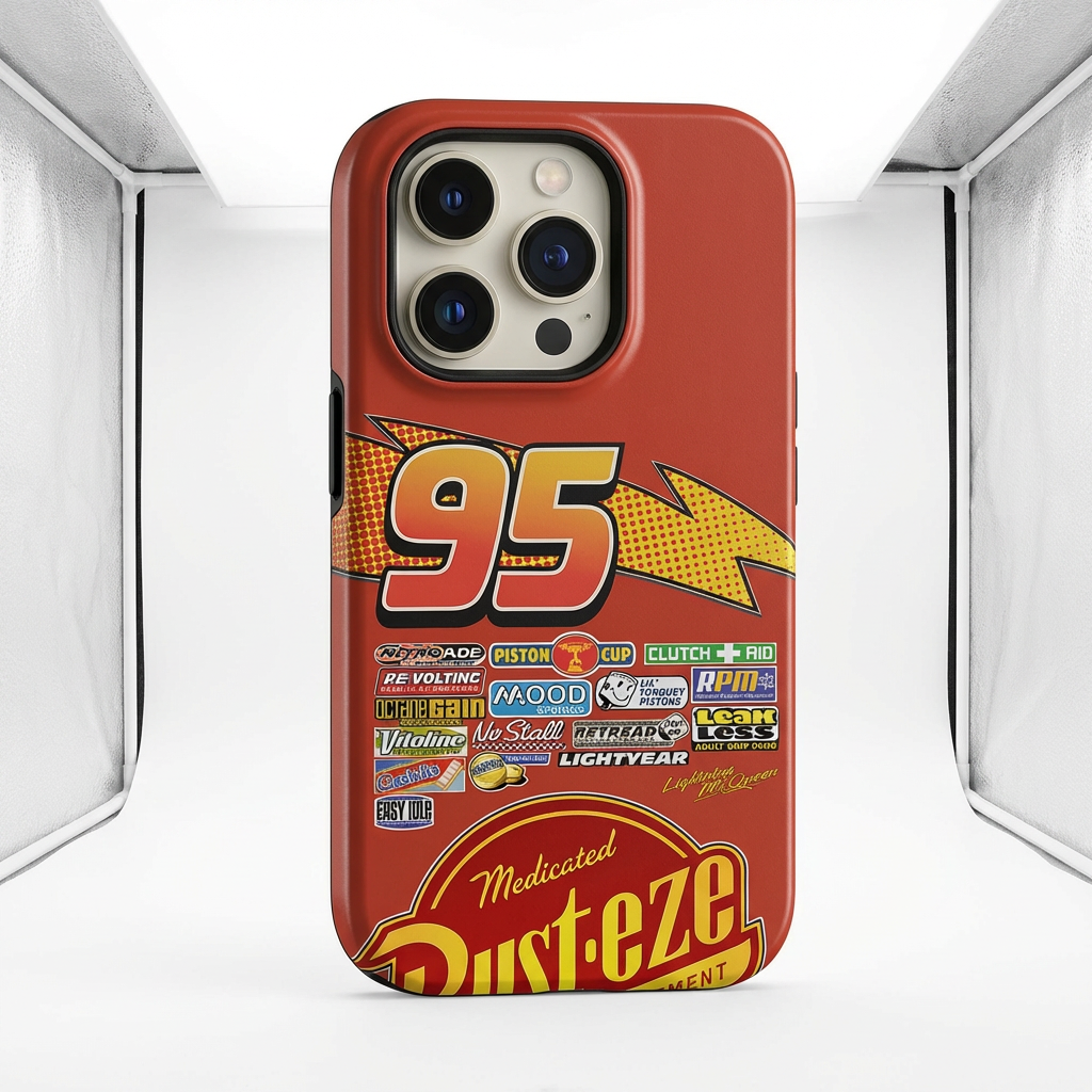Coque de téléphone Cars Flash McQueen 95 pour iPhone